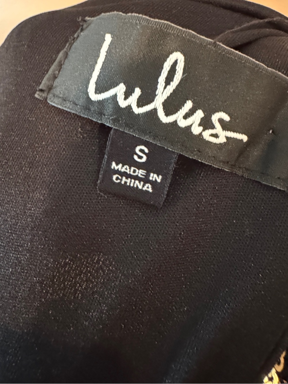 Lulu's Gold and Black Sequin Geometric Mini Dress - Picture 11 of 11